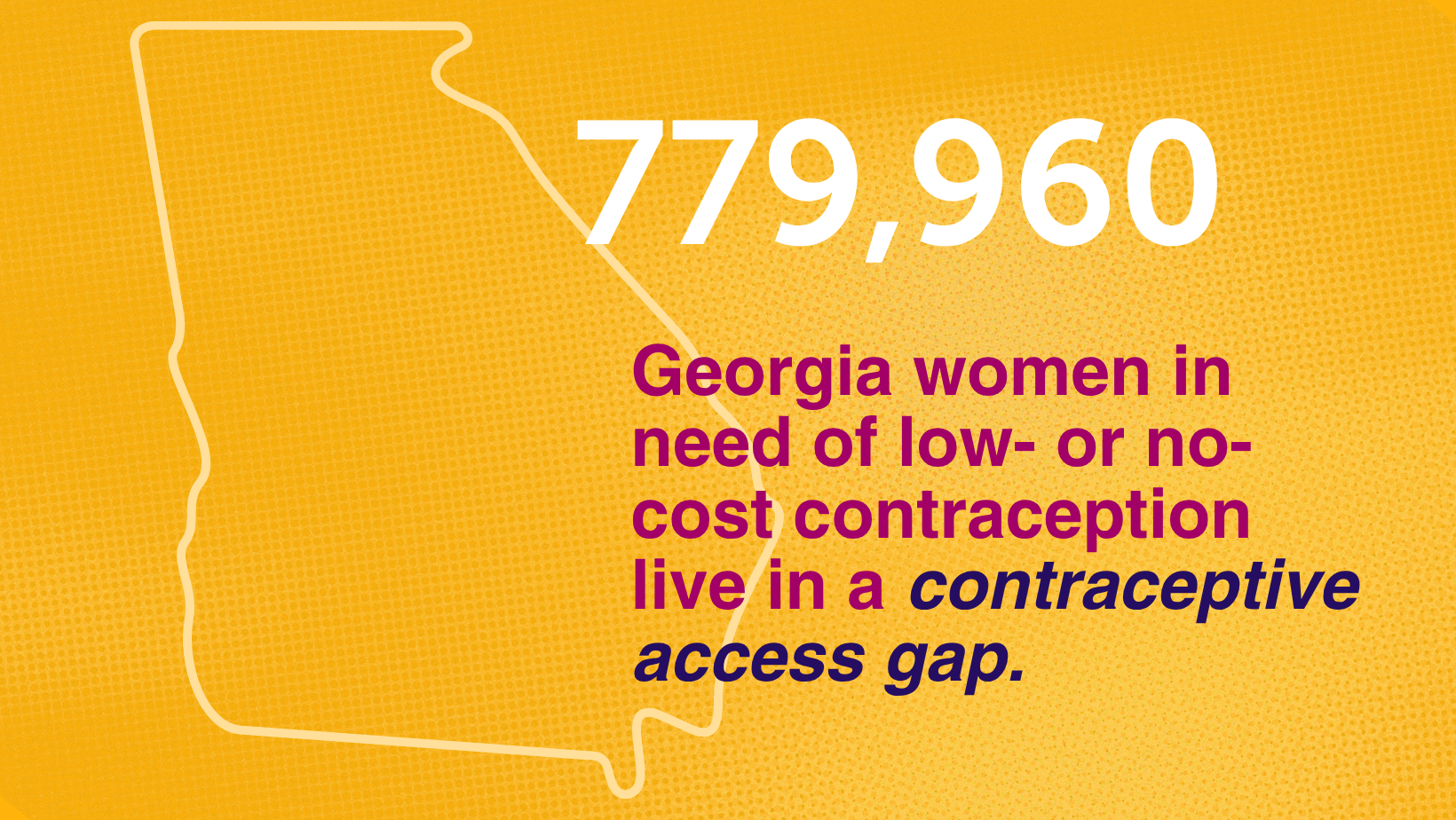 Contraceptive Access Map data on Georgia