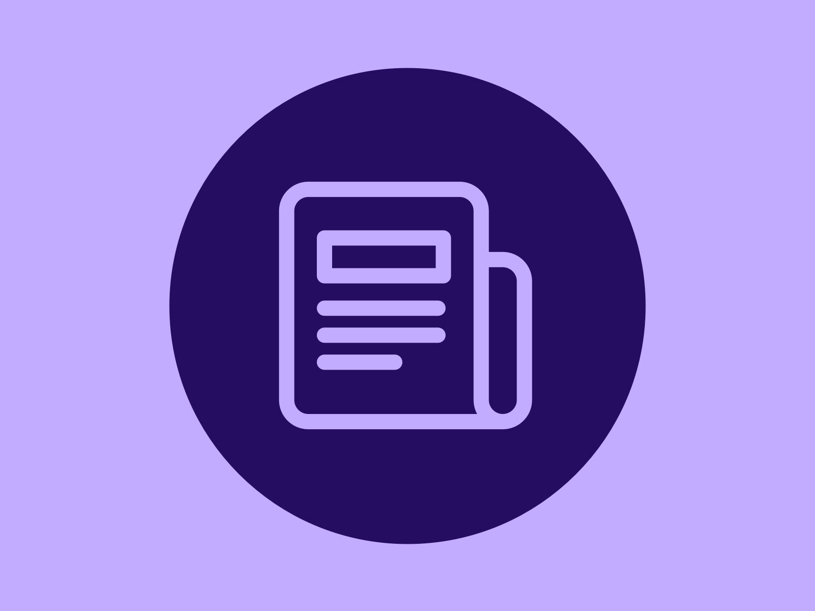 Stock graphic of a generic publication