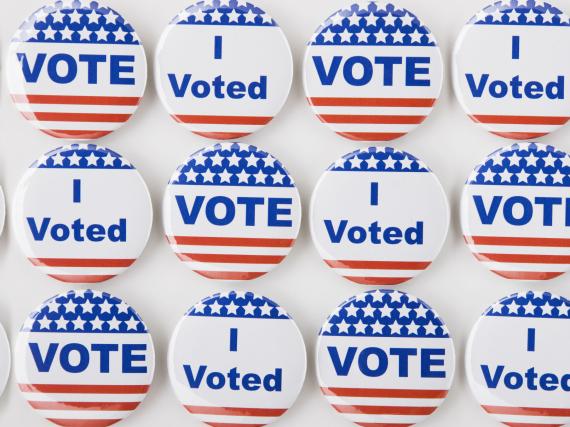 buttons that read "vote" and "I voted"