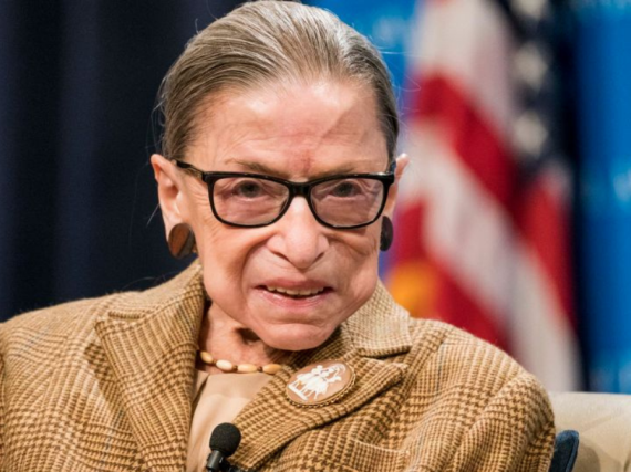A photo of Justice Ruth Bader Ginsburg. 