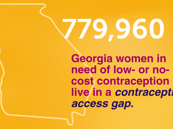Contraceptive Access Map data on Georgia